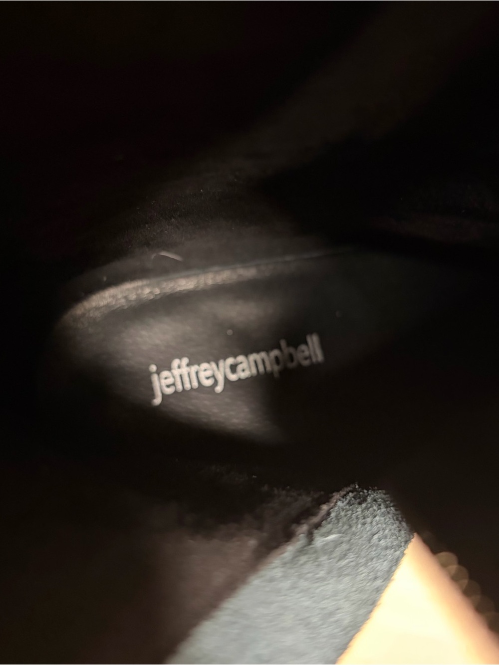 Jeffrey Campbell The Band Black Knee High Square Toe Platform Boots - Picture 11 of 12